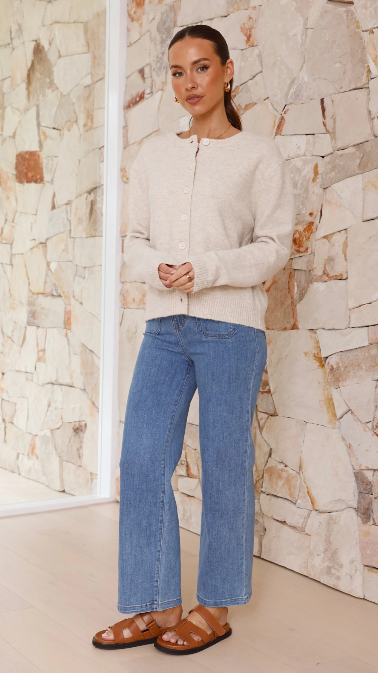 Carinna Knit Jumper - Beige