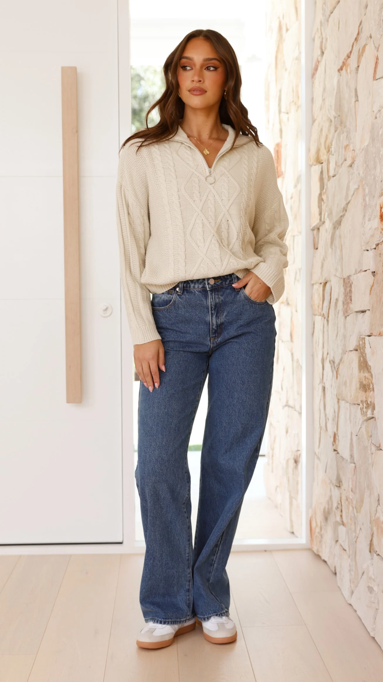 Stephy Knit Jumper - Cream