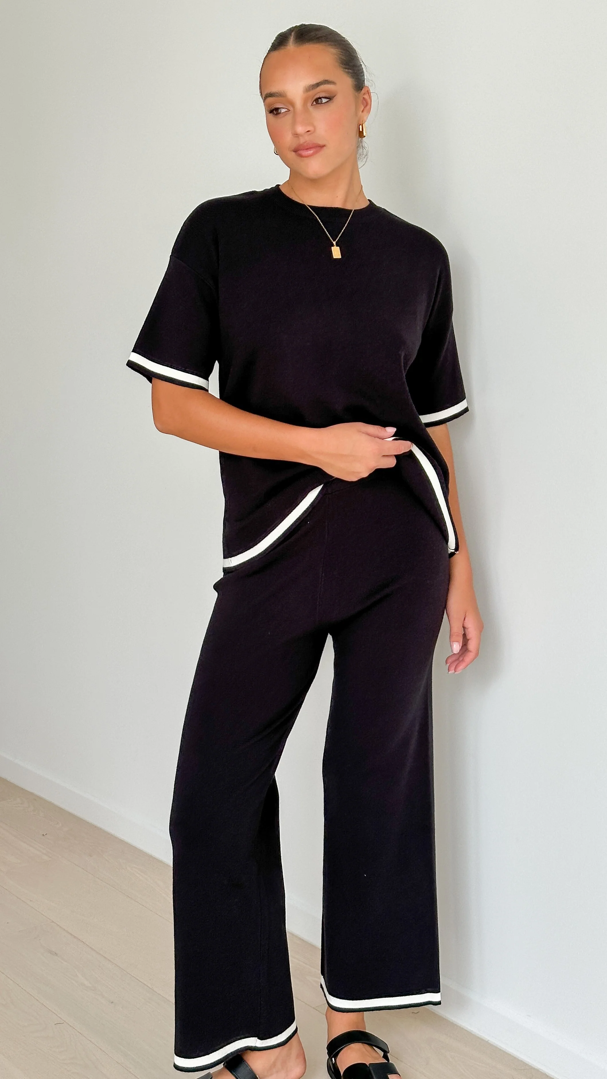 Kaeli Pants - Black / White