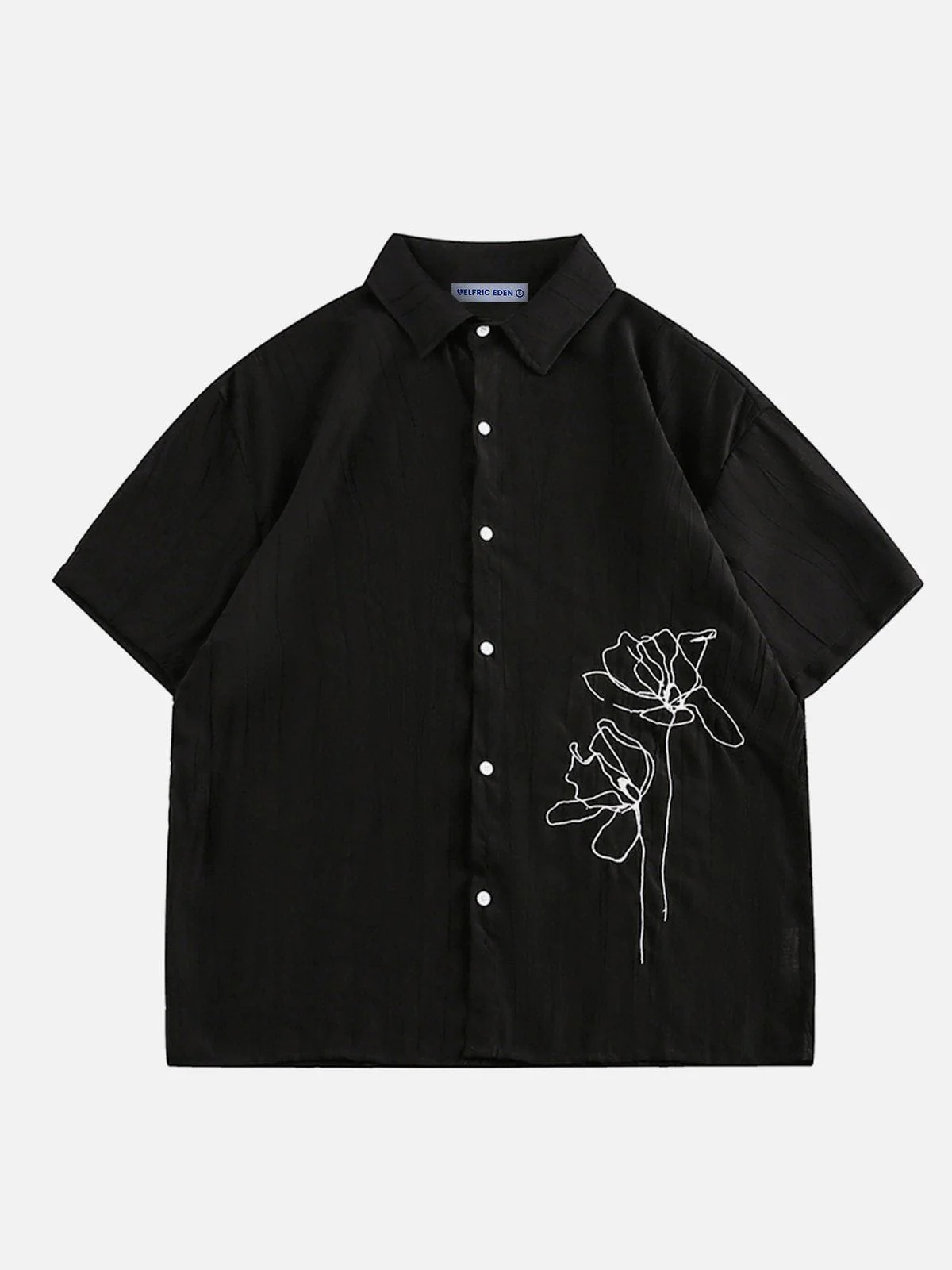 Aelfric Eden Flower Texture Short Sleeve Shirt