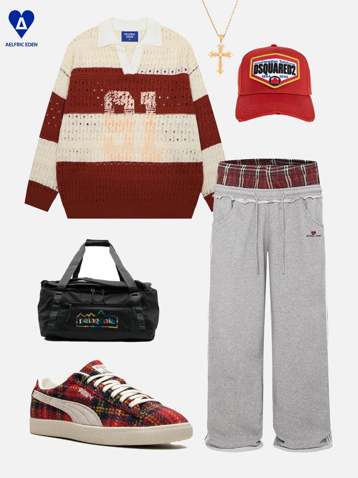 Aelfric Eden Stripe Open Knit Sweater