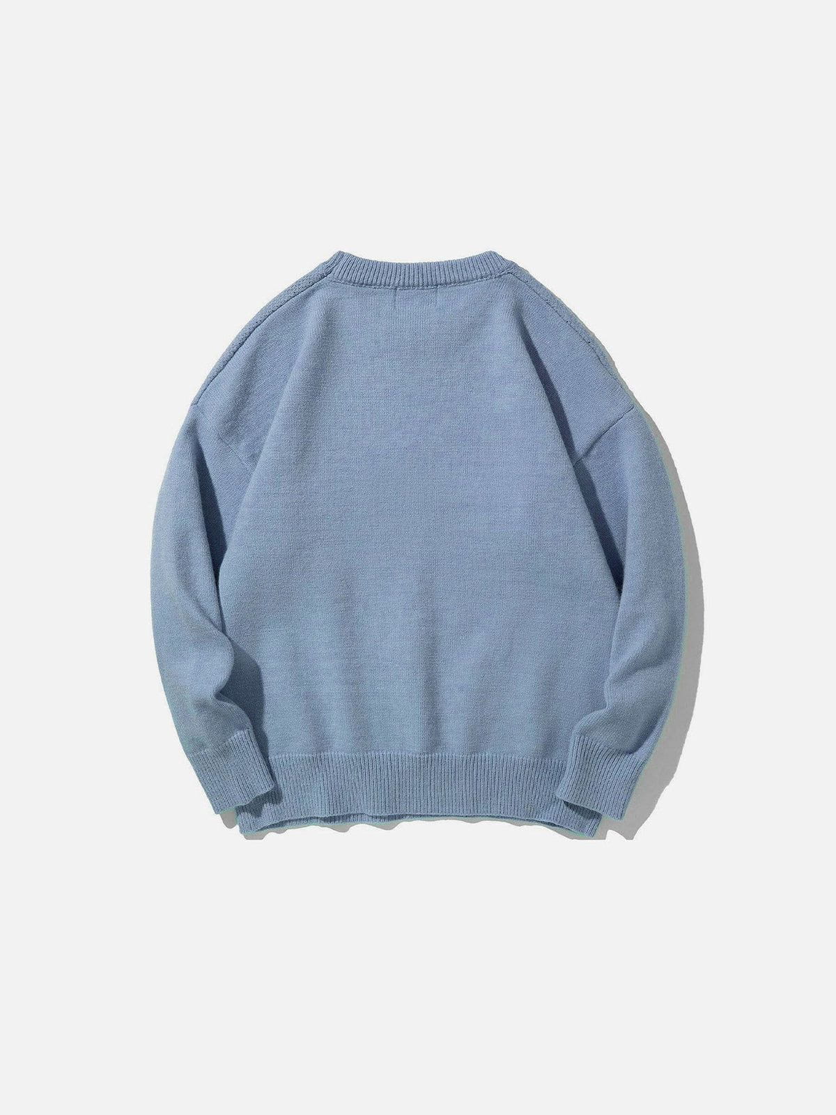 Aelfric Eden Cute Murder Goose Pattern Knit Sweater