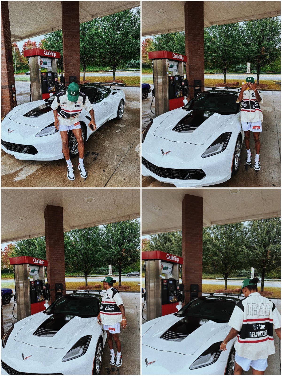 Aelfric Eden Zipper Stitching Racing Short Sleeve Shirt