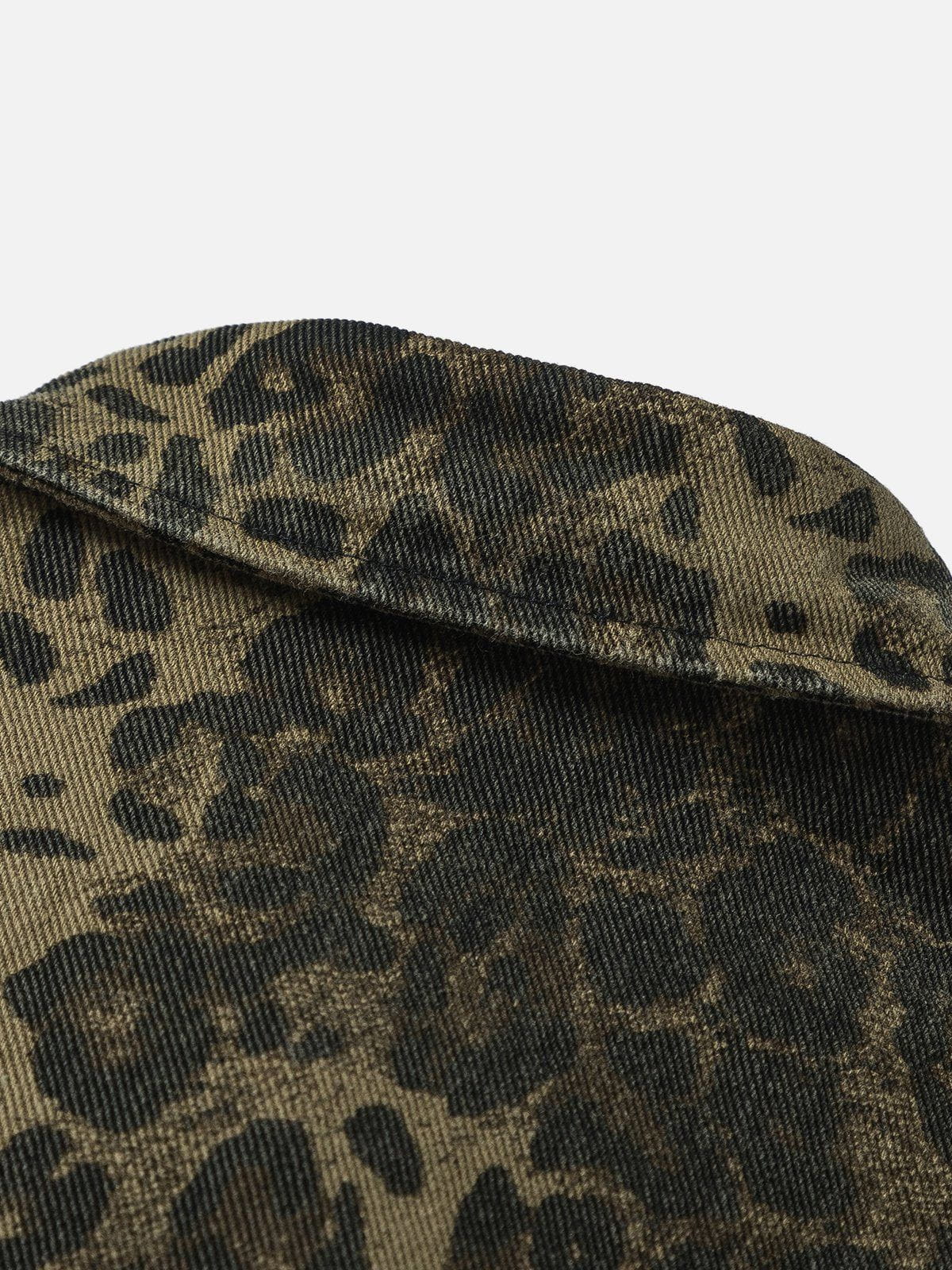 Aelfric Eden Leopard Print Long Sleeve Shirt