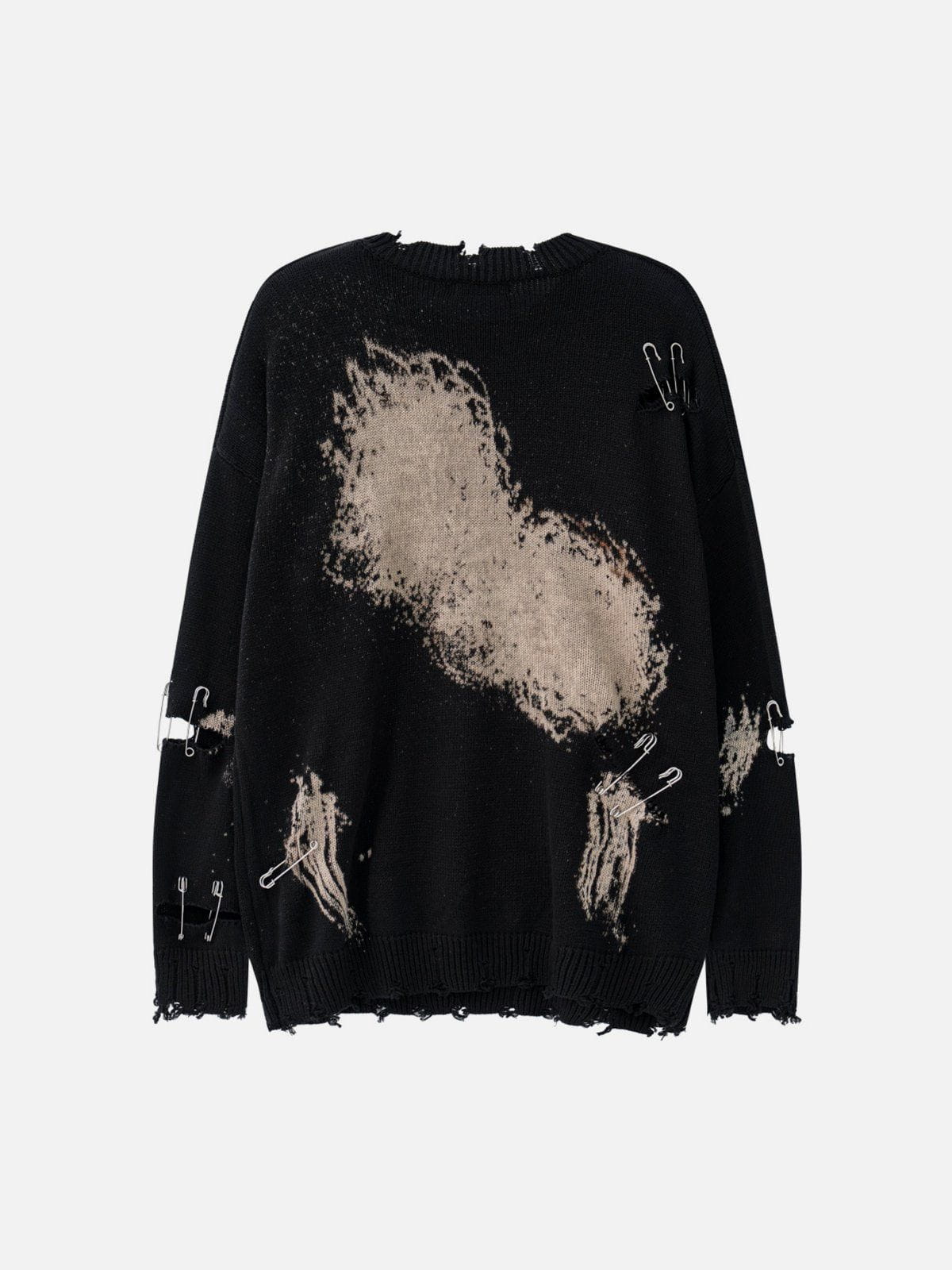 Aelfric Eden Paperclip Broken Design Knit Sweater