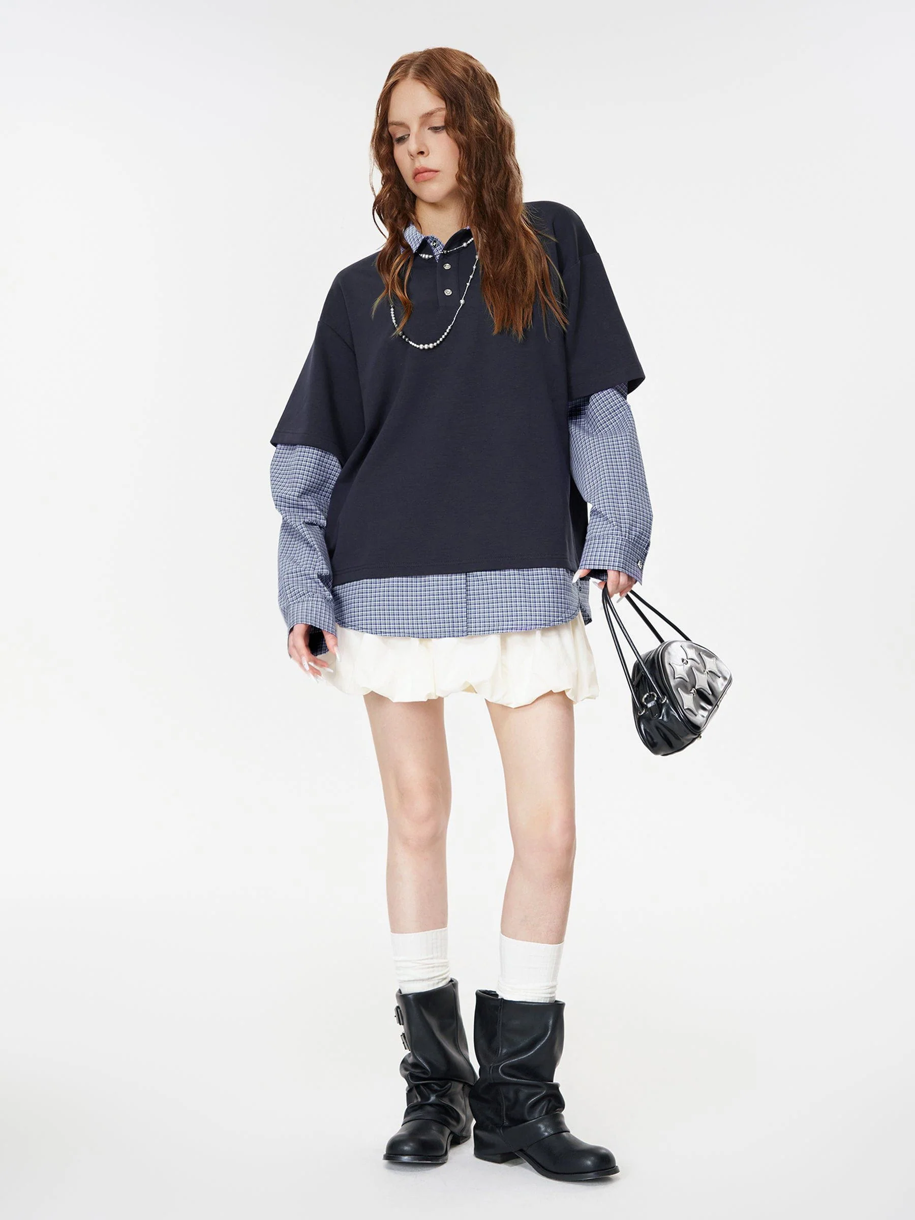 Aelfric Eden Double Layer Polo Long Sleeve Tee