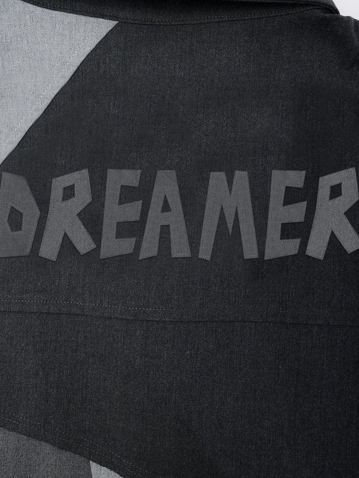 Aelfric Eden Geometry Patchwork Long Sleeve Shirt