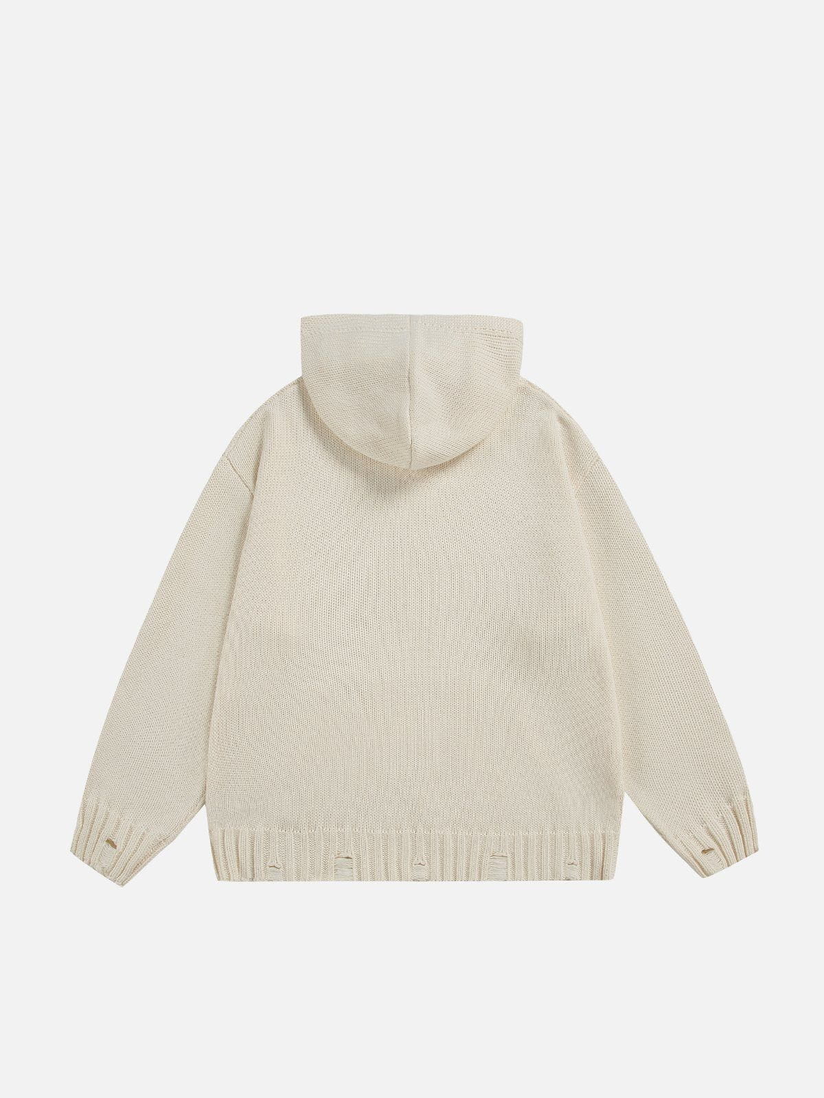 Aelfric Eden Distressed Knit Hoodie