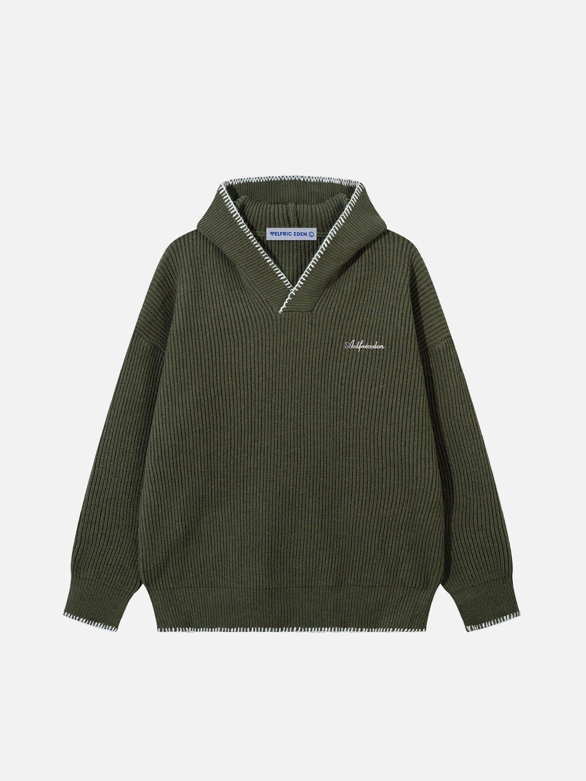 Aelfric Eden Line Patchwork Knit Hoodie