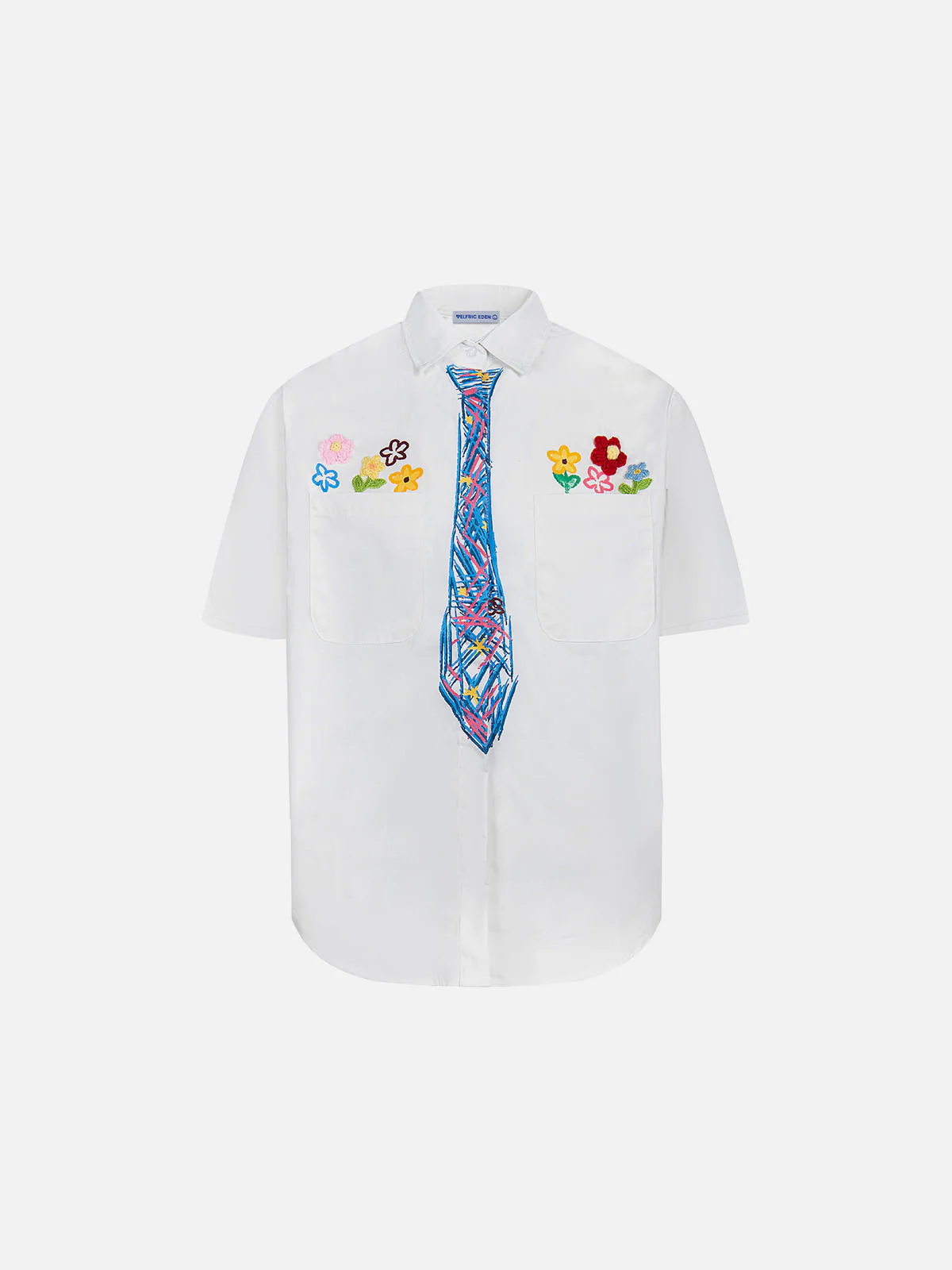 Aelfric Eden Graffiti Necktie Short Sleeve Shirt