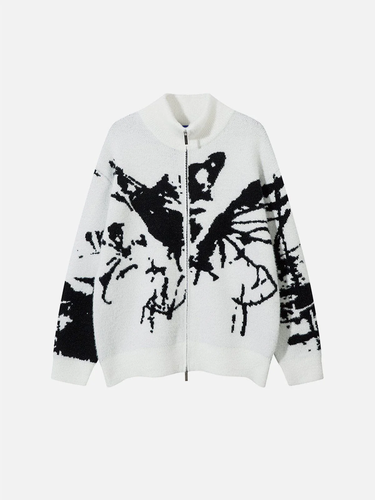 Aelfric Eden Butterfly Graphic Zip Up Cardigan