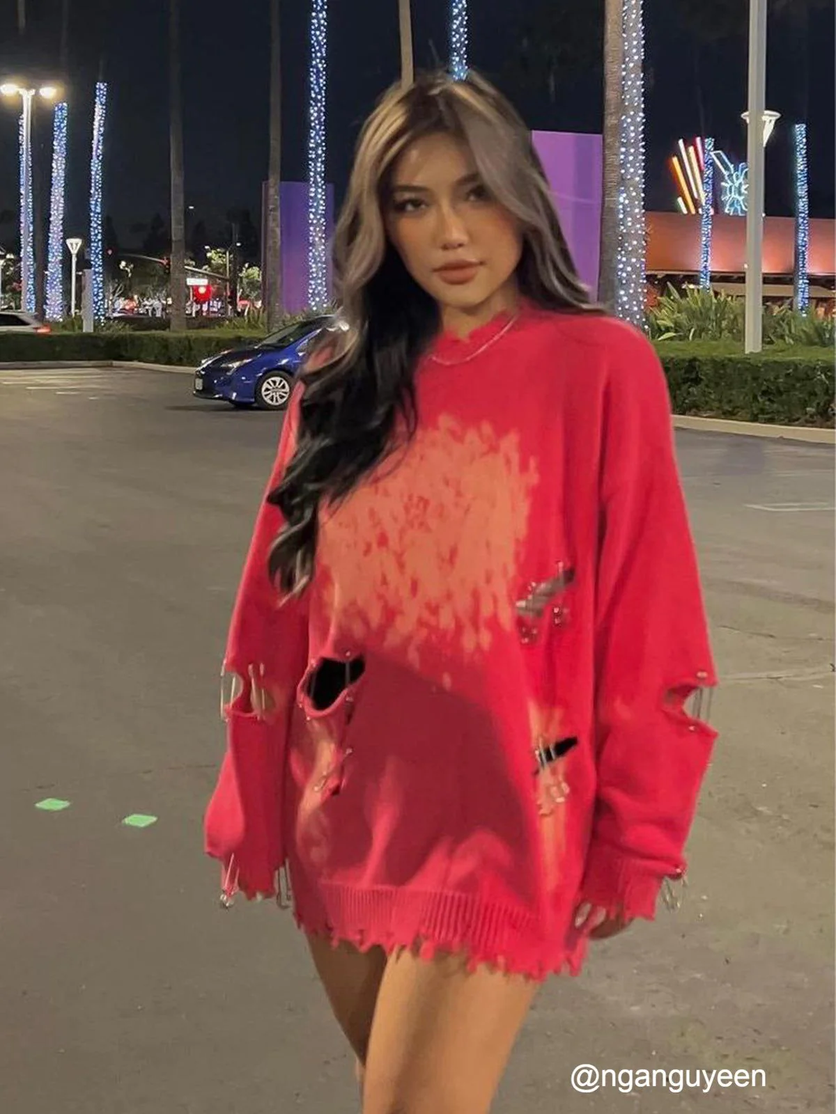 Aelfric Eden Paperclip Broken Design Knit Sweater