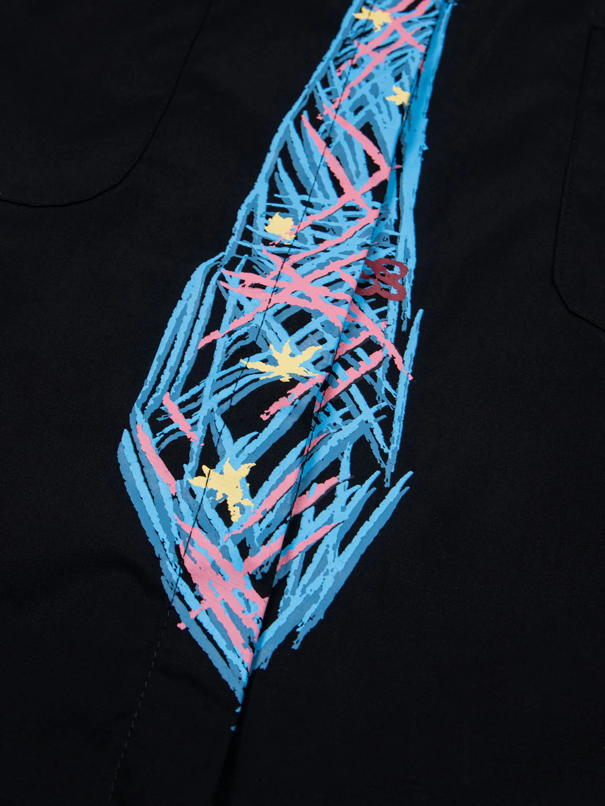 Aelfric Eden Graffiti Necktie Short Sleeve Shirt