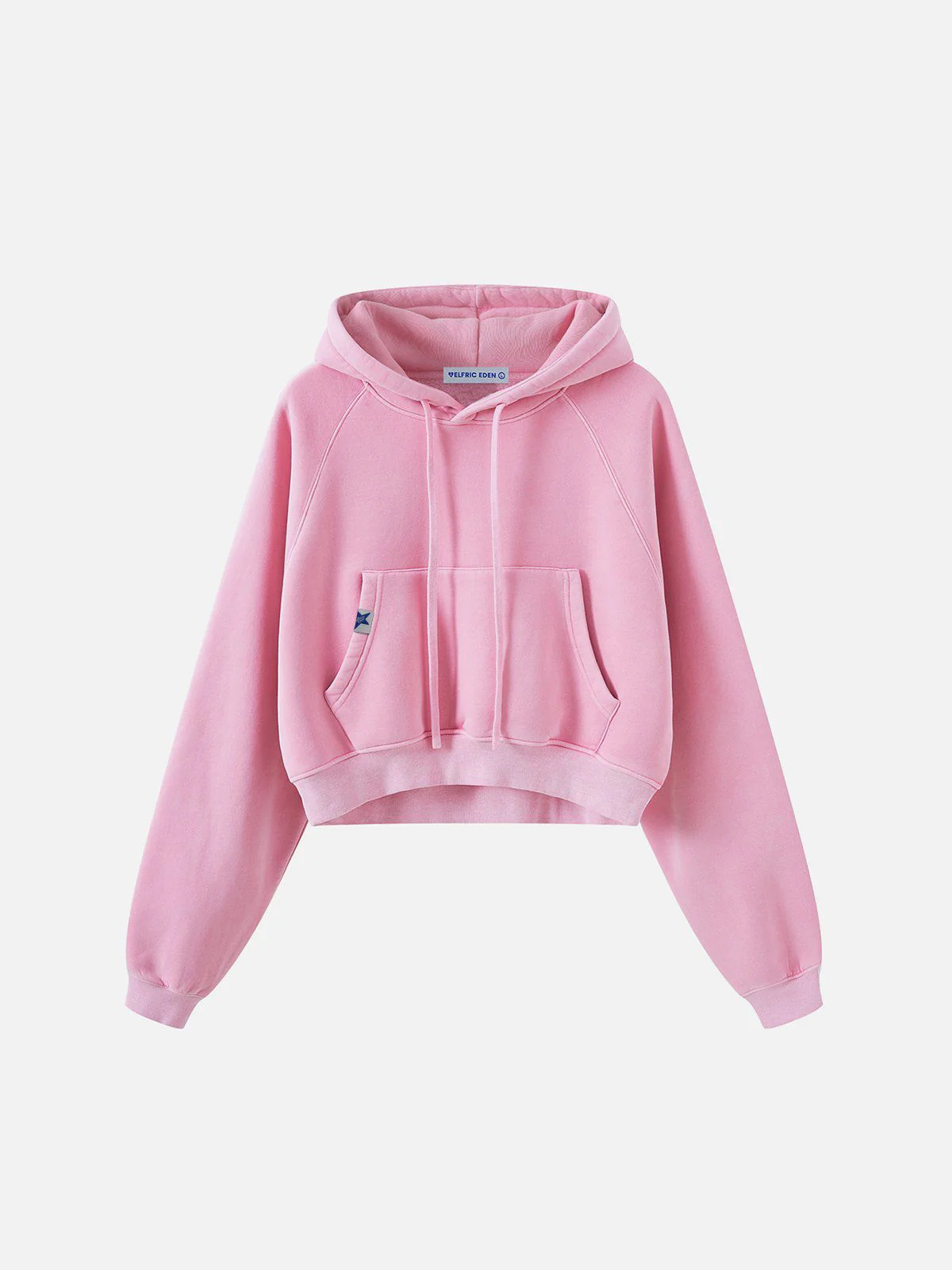 Aelfric Eden Cropped Raglan Sleeve Washed Hoodie