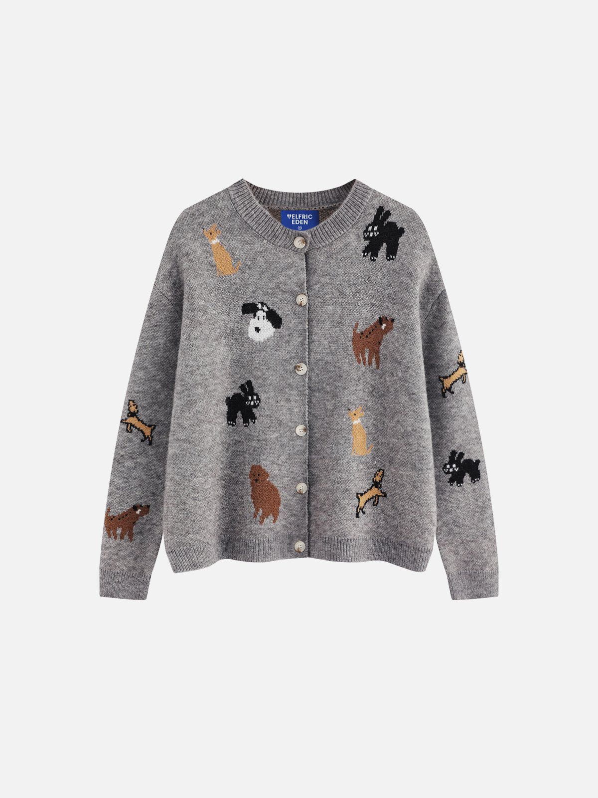Aelfric Eden Cartoon Animal Graphic Cardigan