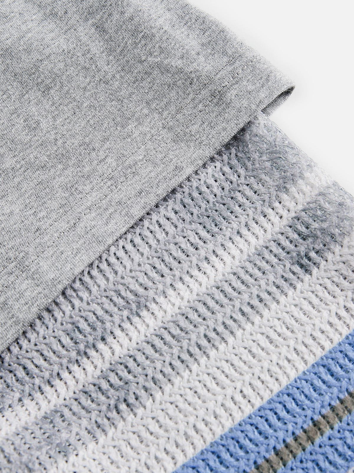 Aelfric Eden Blurring Print Two Layer Long Sleeve Tee