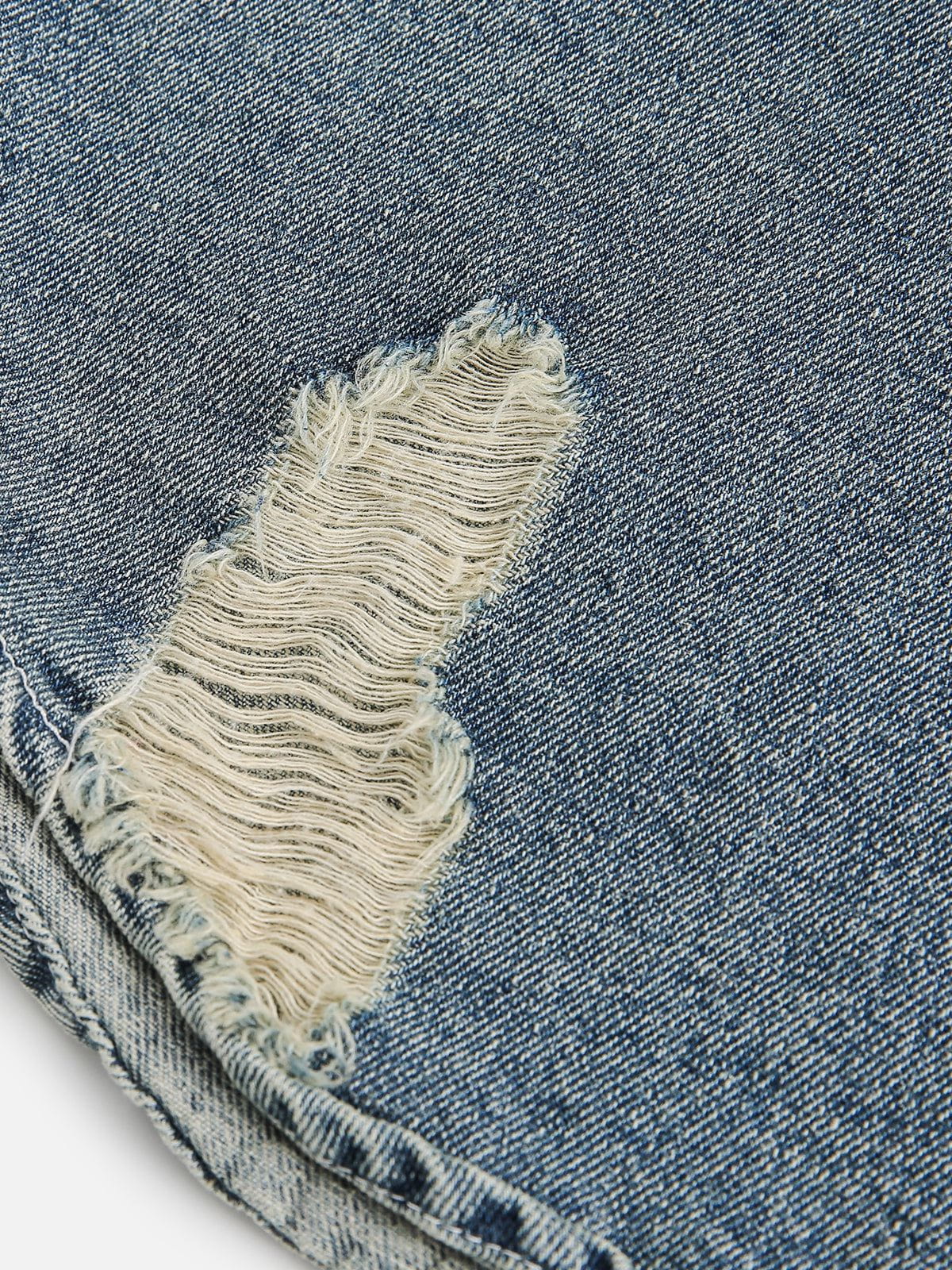 Aelfric Eden Flower Embroidery Denim Short Sleeve Shirt