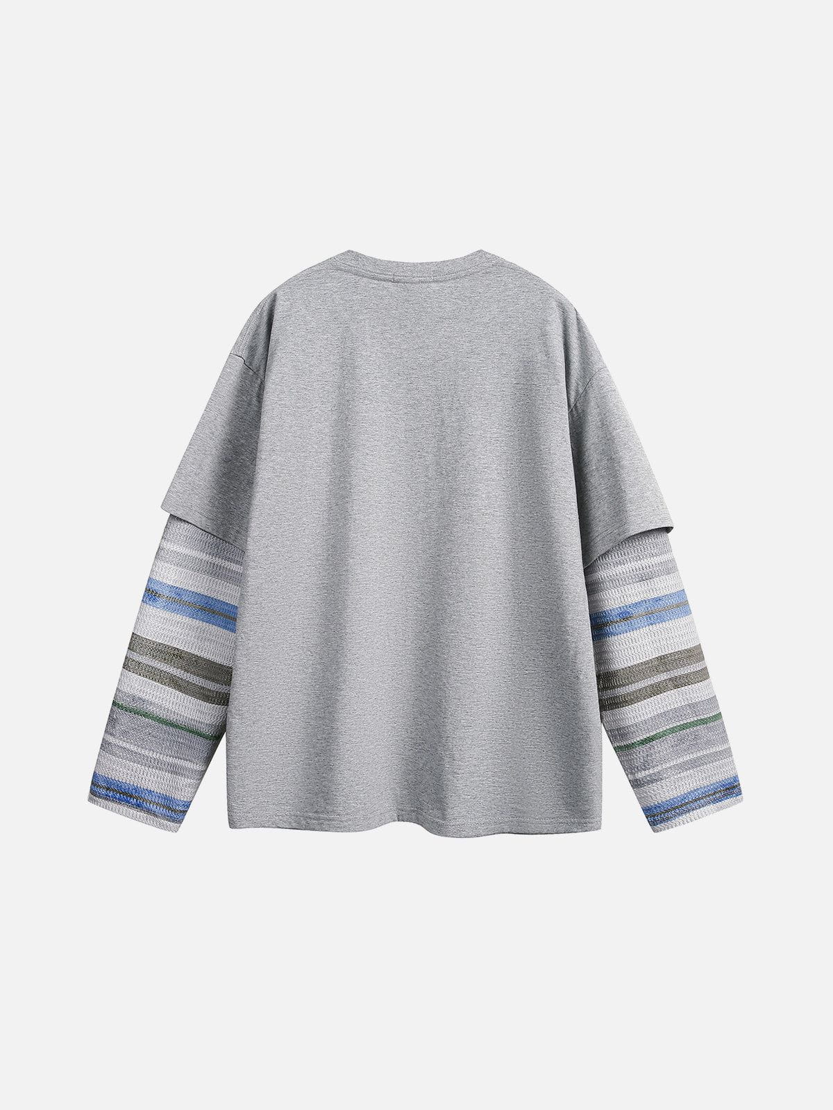 Aelfric Eden Blurring Print Two Layer Long Sleeve Tee