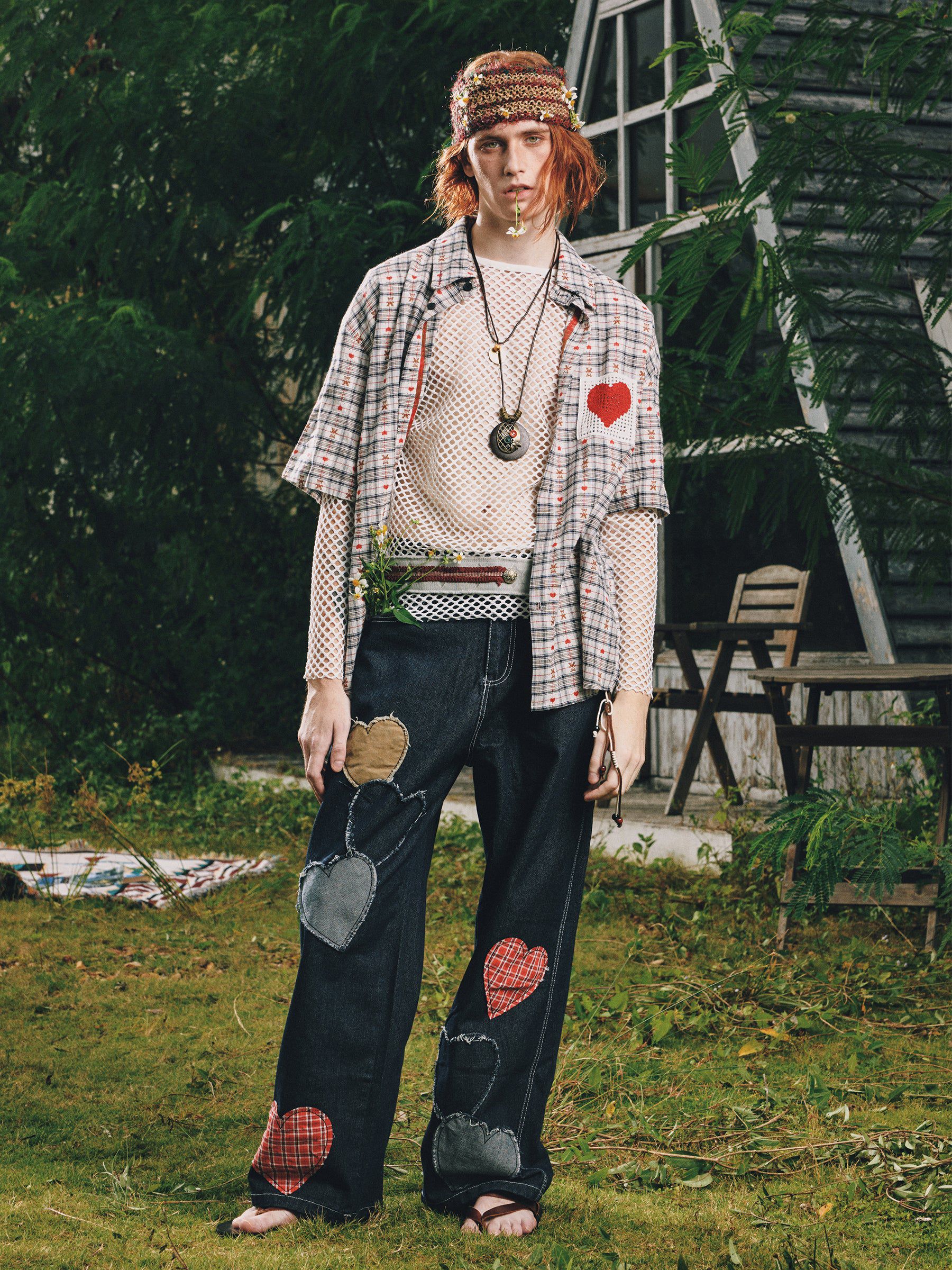 Aelfric Eden Cut-Out Heart Short Sleeve Shirt