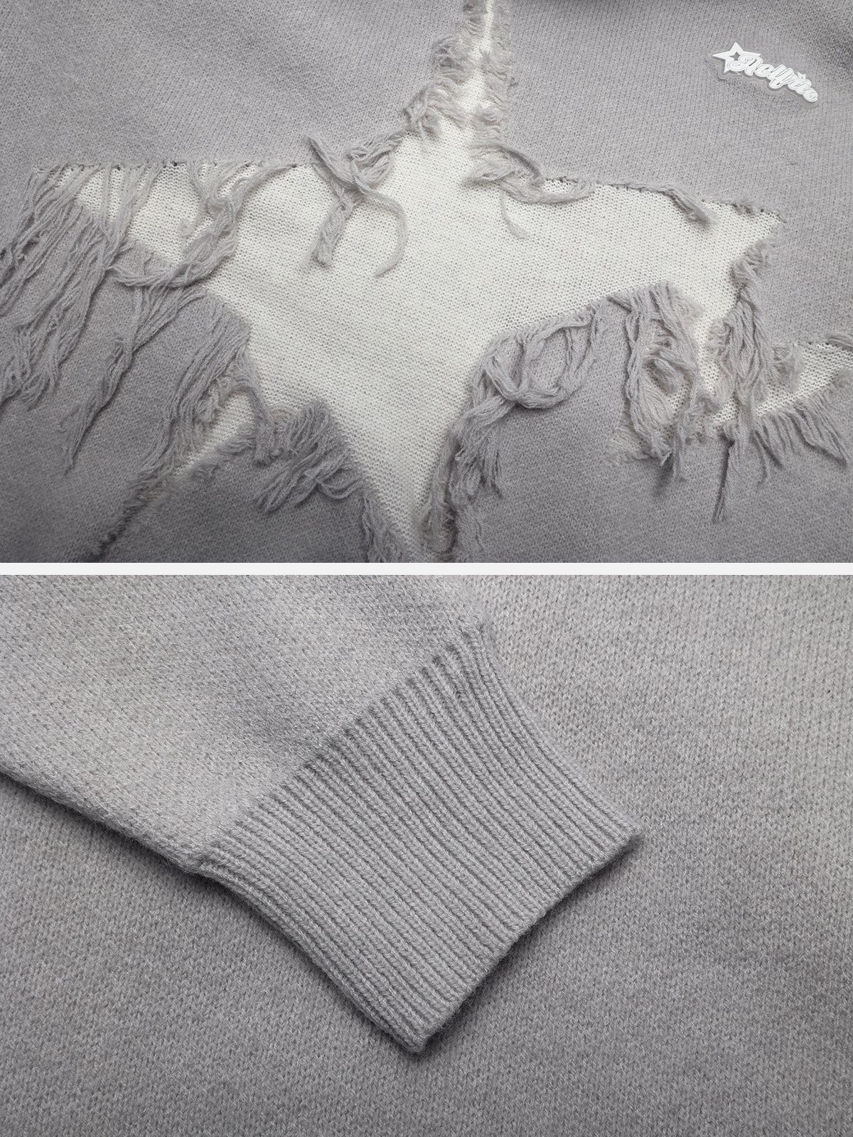 Aelfric Eden Distressed Knitting Hoodie