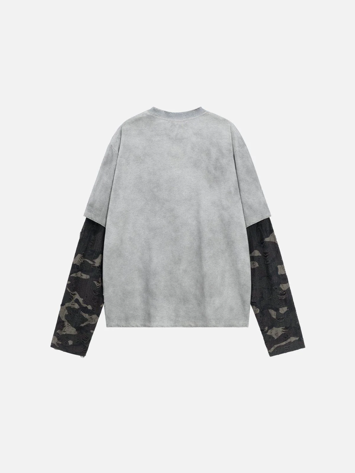 Aelfric Eden Camouflage Distressed Long Sleeve Tee