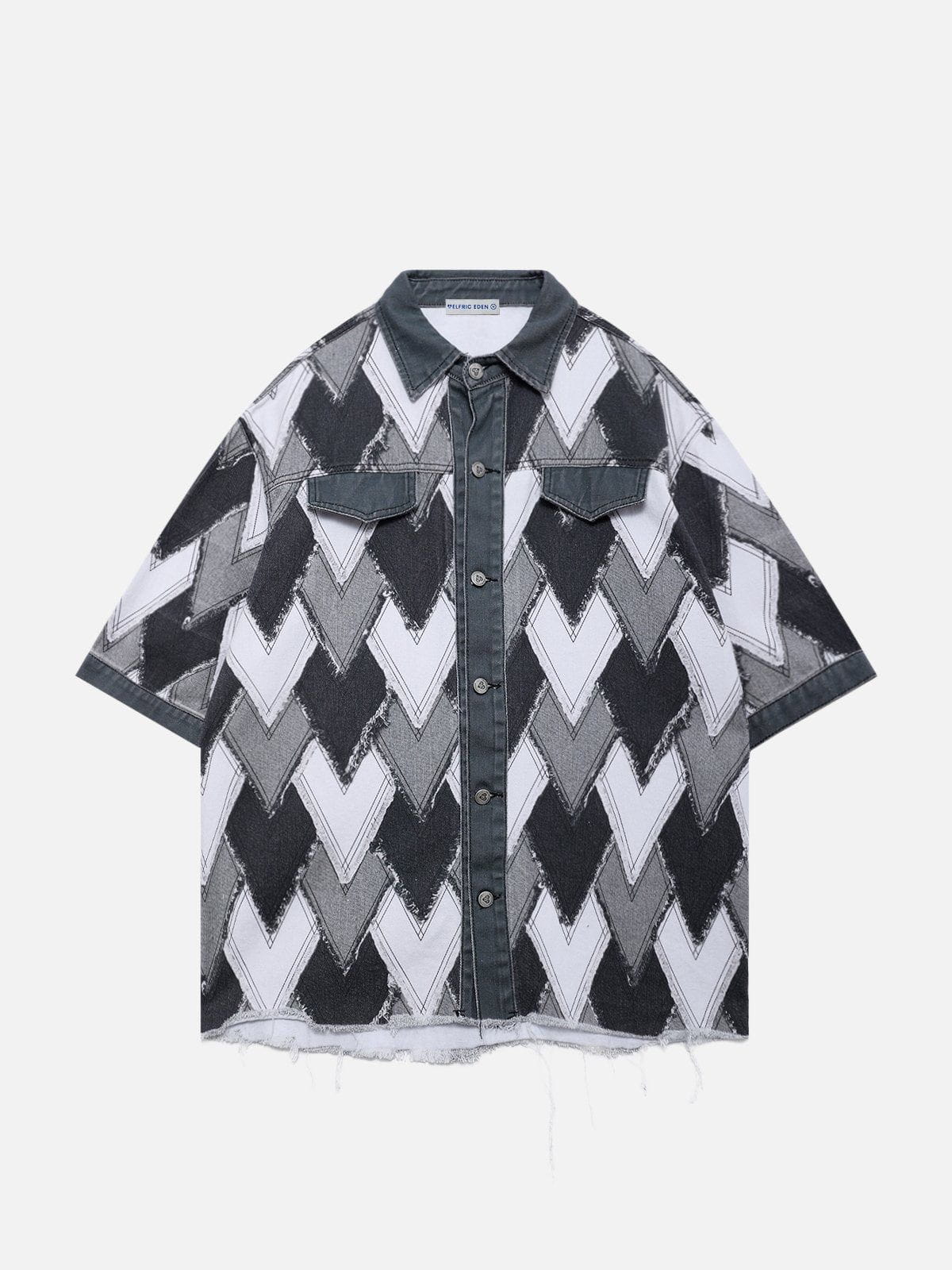 Aelfric Eden Heart Patchwork Short Sleeve Shirt