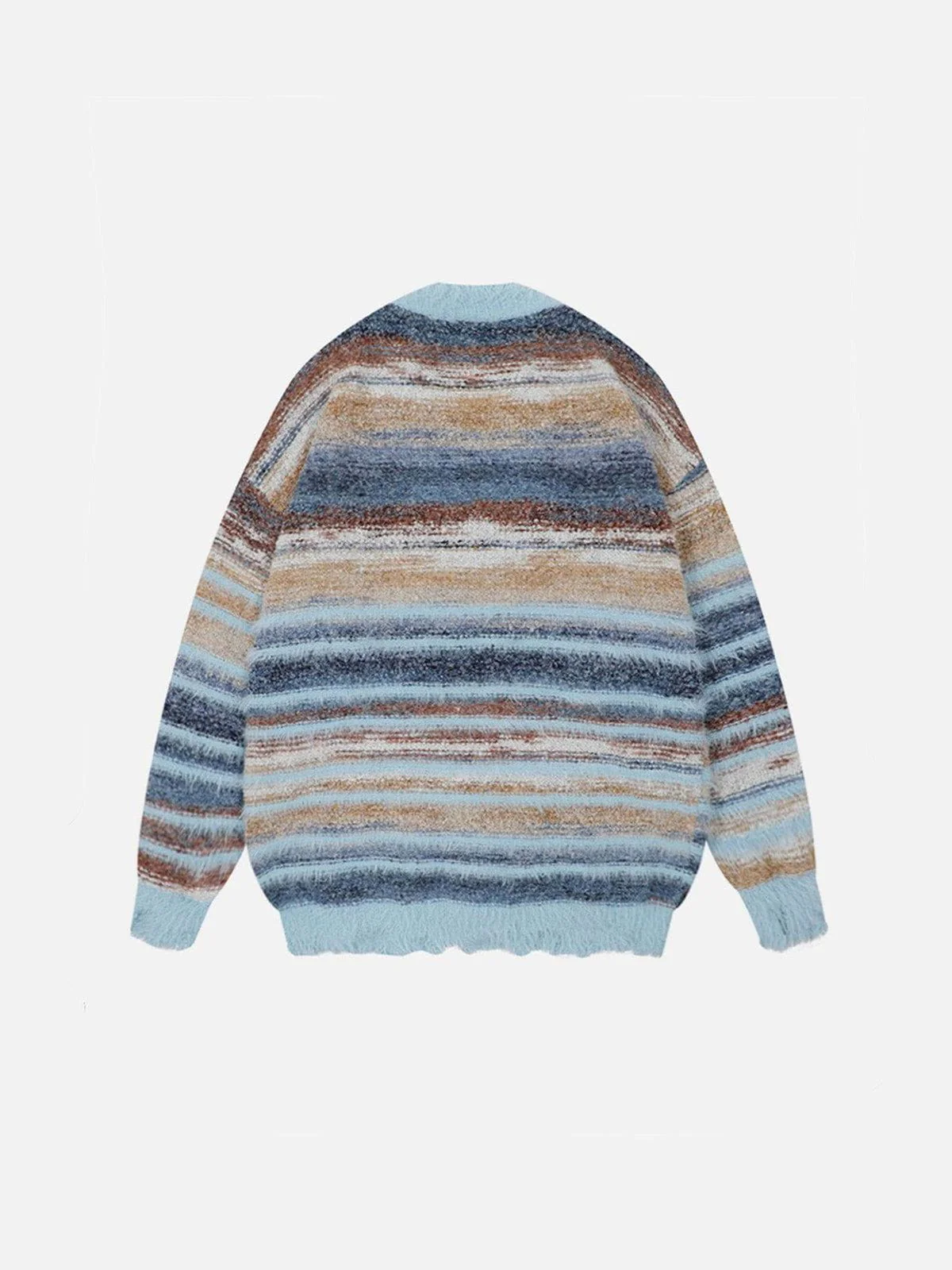 Aelfric Eden Fringe Gradient Pinstripe Cardigan