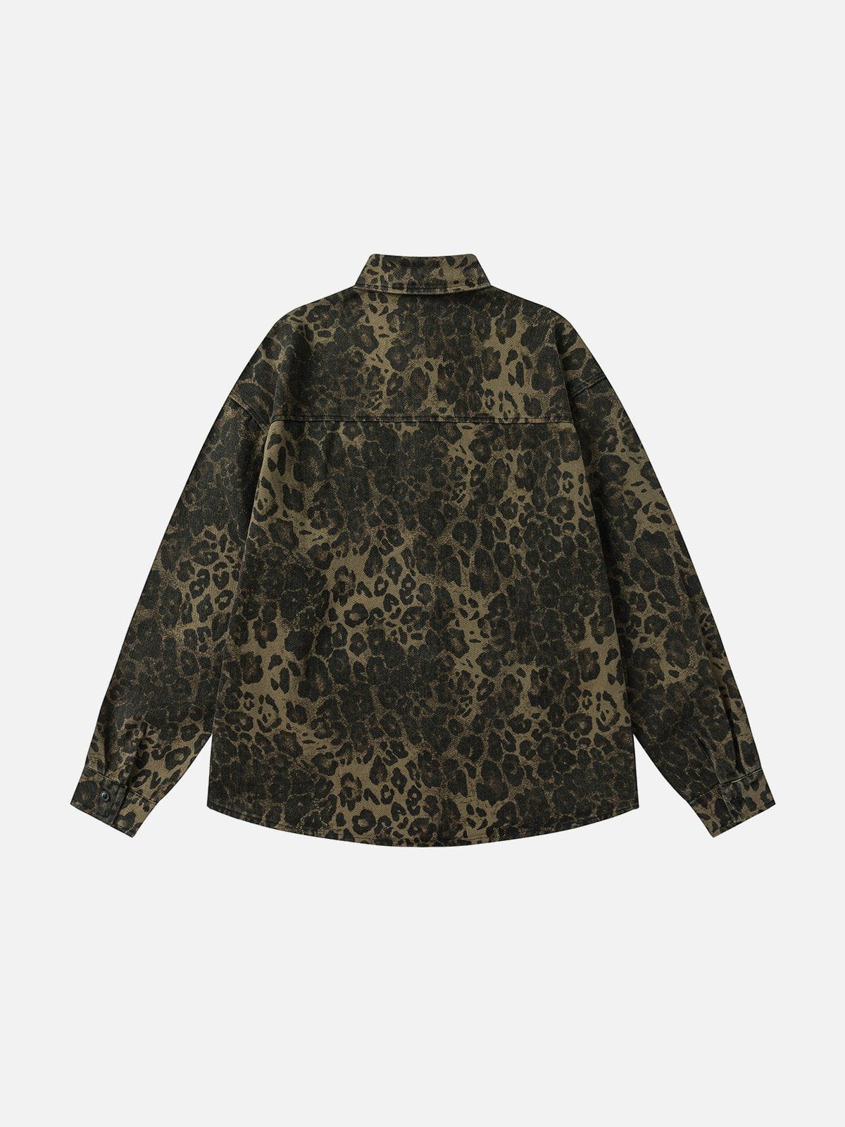 Aelfric Eden Leopard Print Long Sleeve Shirt