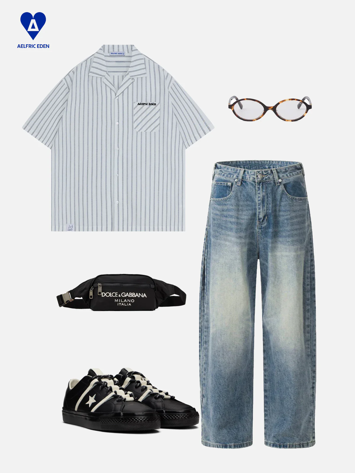 Aelfric Eden Stripe Short Sleeve Camp Shirt