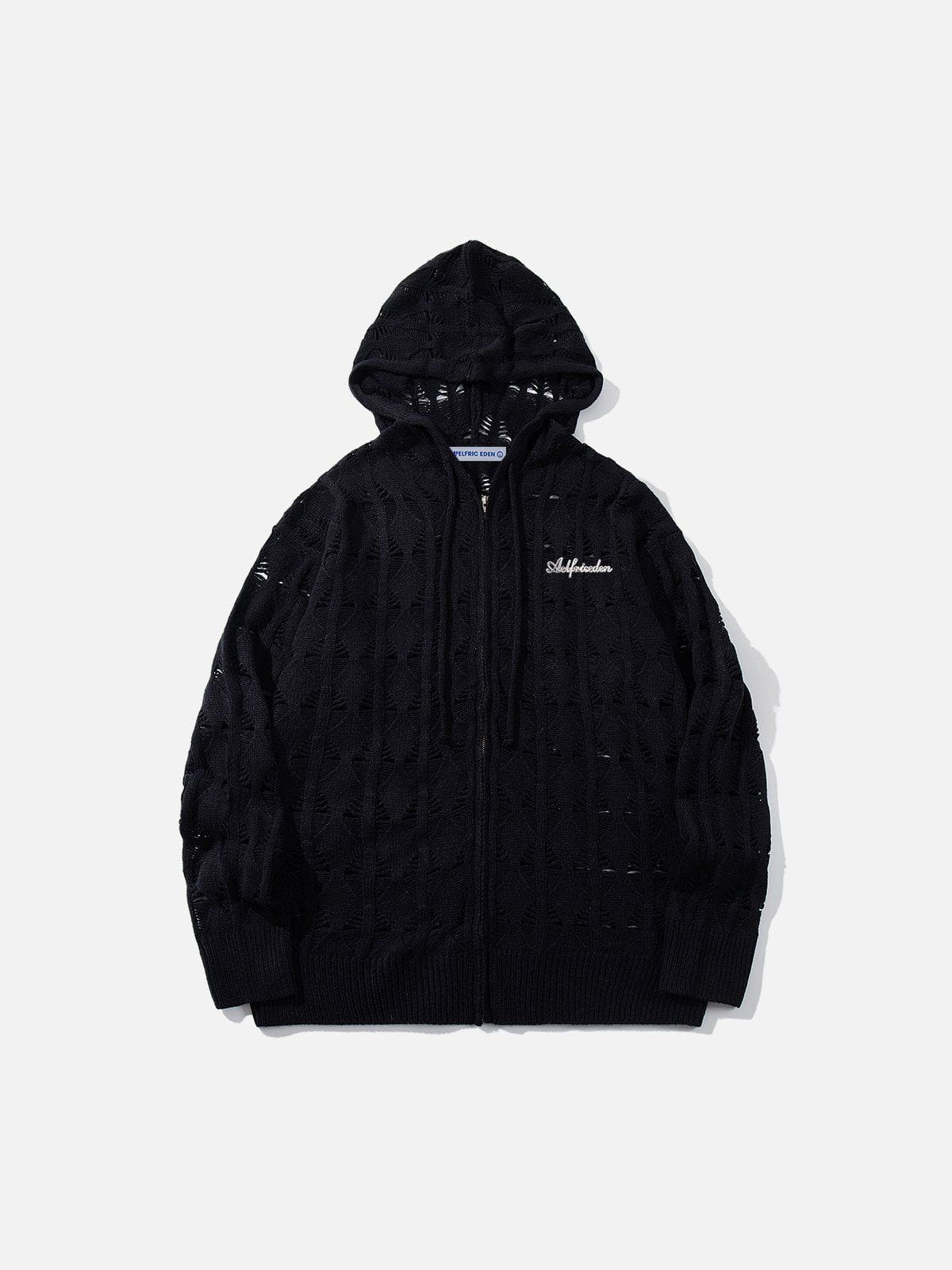 Aelfric Eden Open Knit Zip Up Hoodie