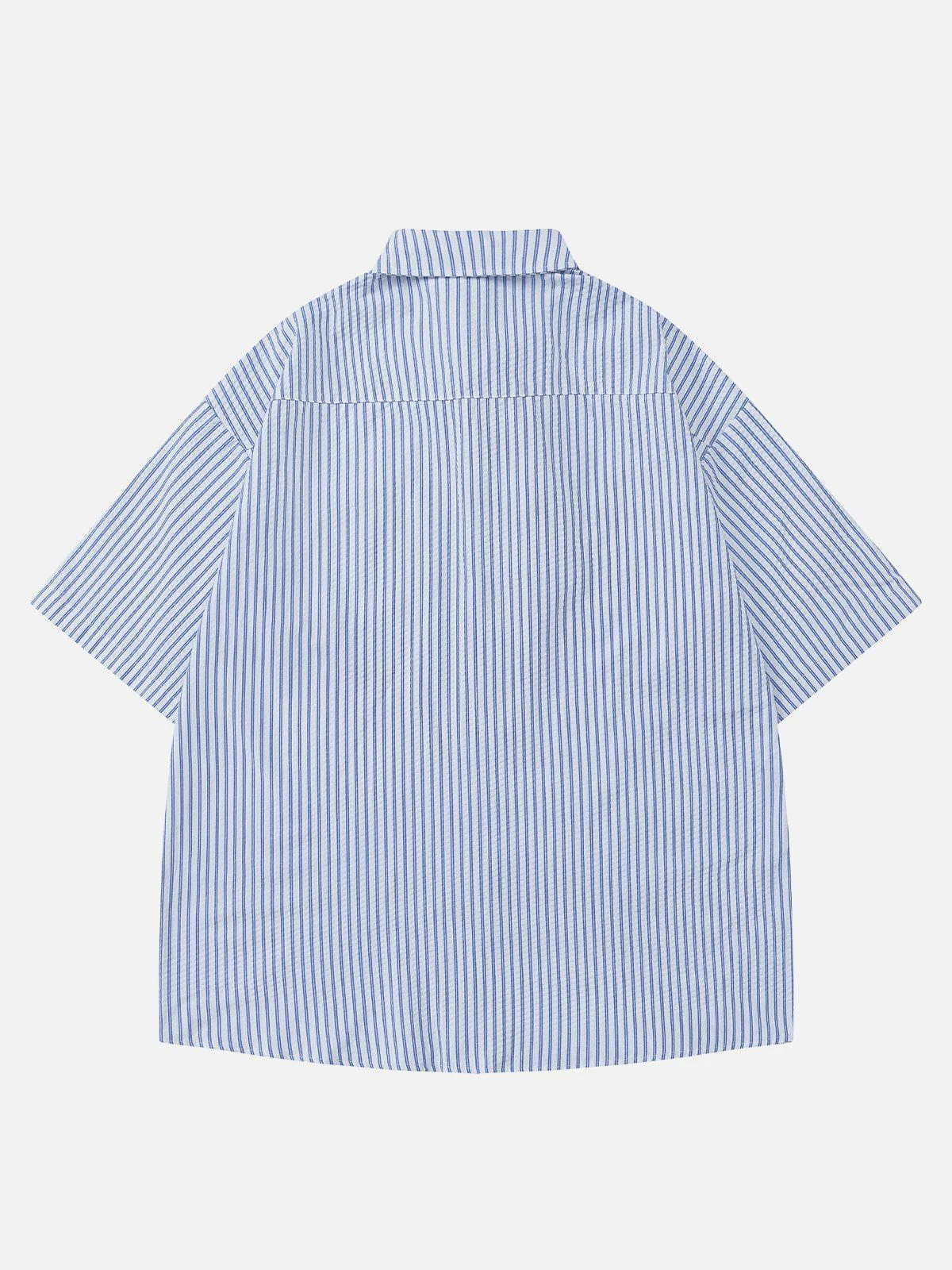 Aelfric Eden Vertical Stripes Short Sleeve Shirt
