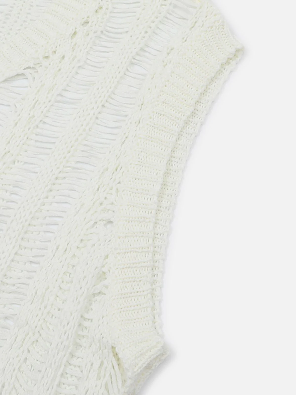 Aelfric Eden Open Knit Tassel Sweater Vest