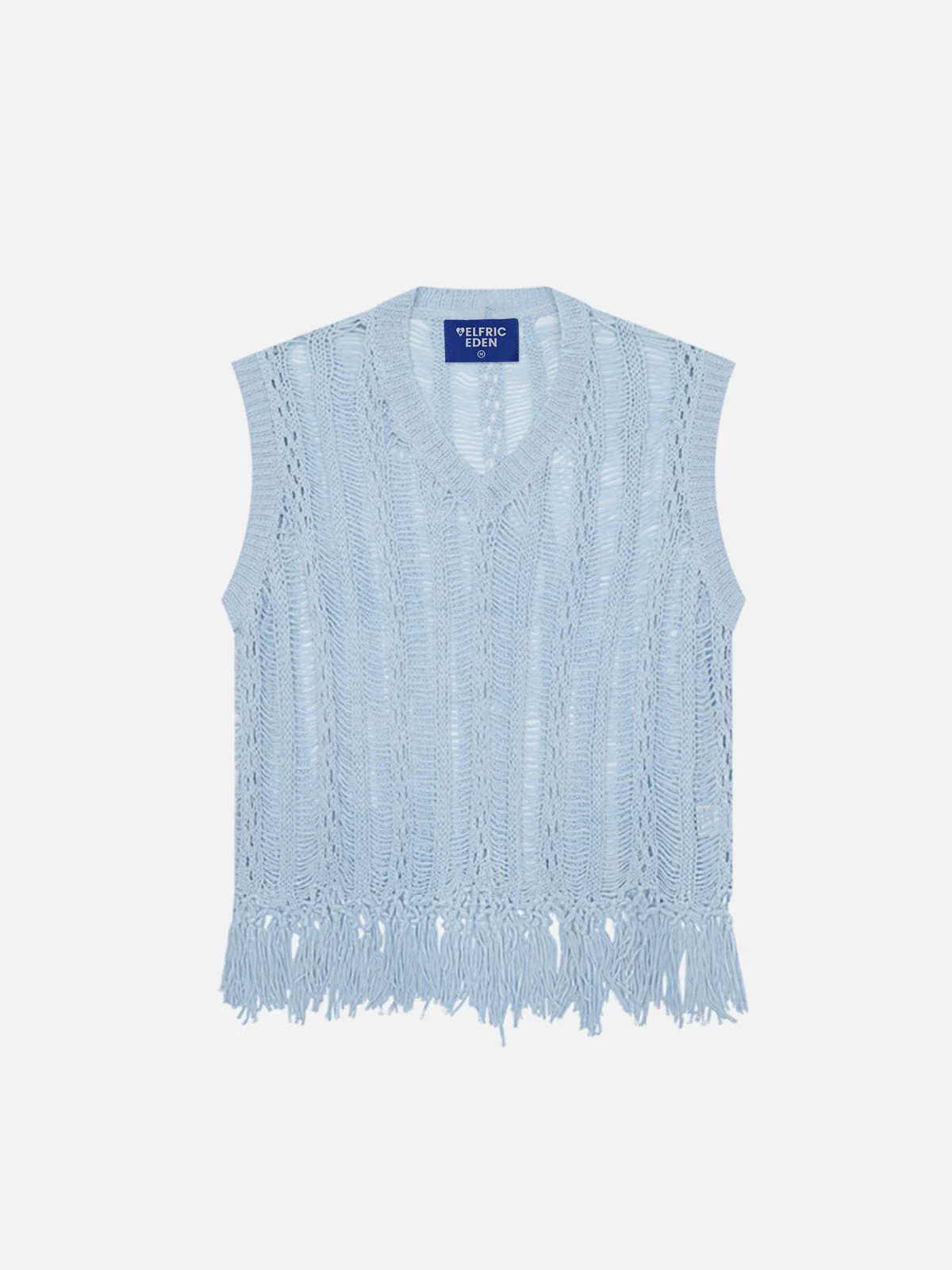 Aelfric Eden Open Knit Tassel Sweater Vest
