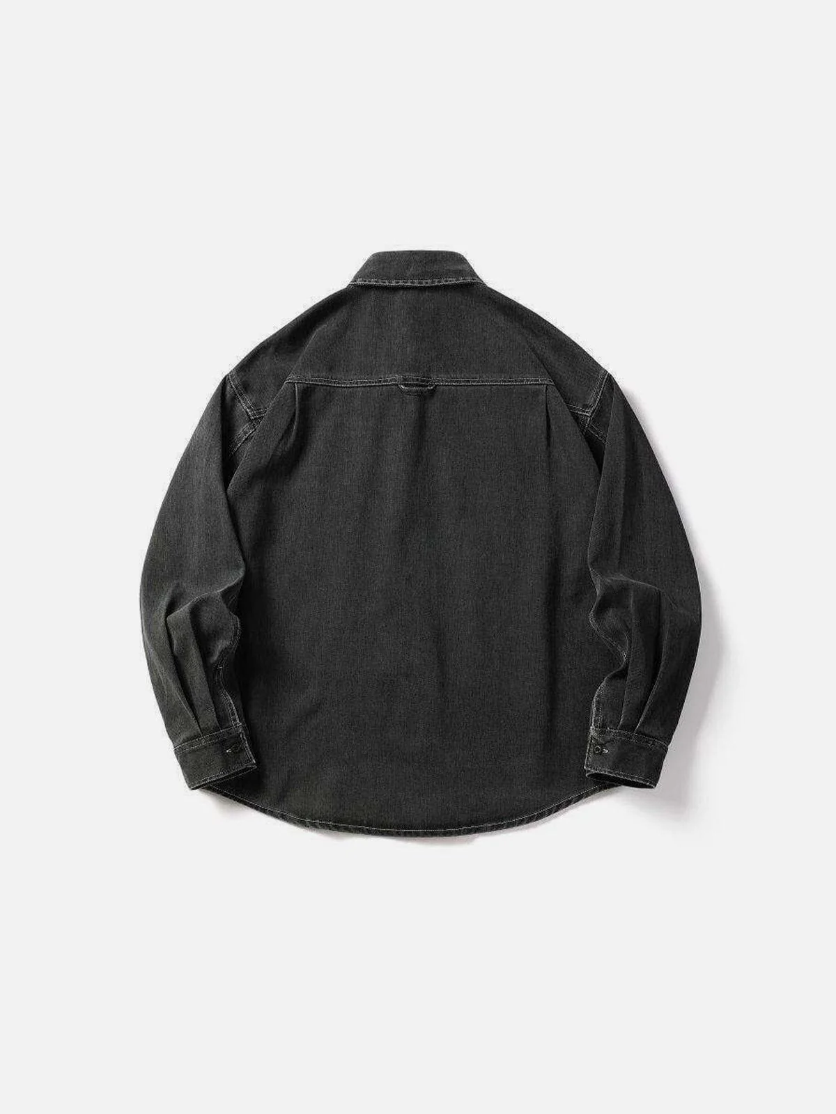 Aelfric Eden Black Cotton Long Sleeve Shirt