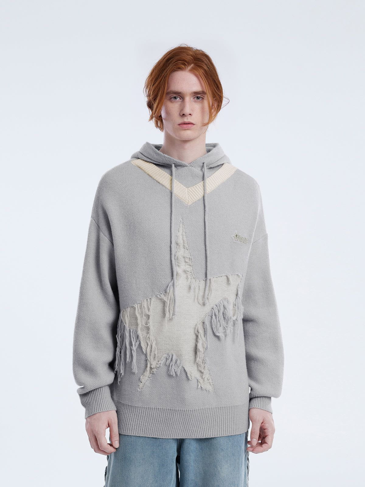 Aelfric Eden Distressed Knitting Hoodie