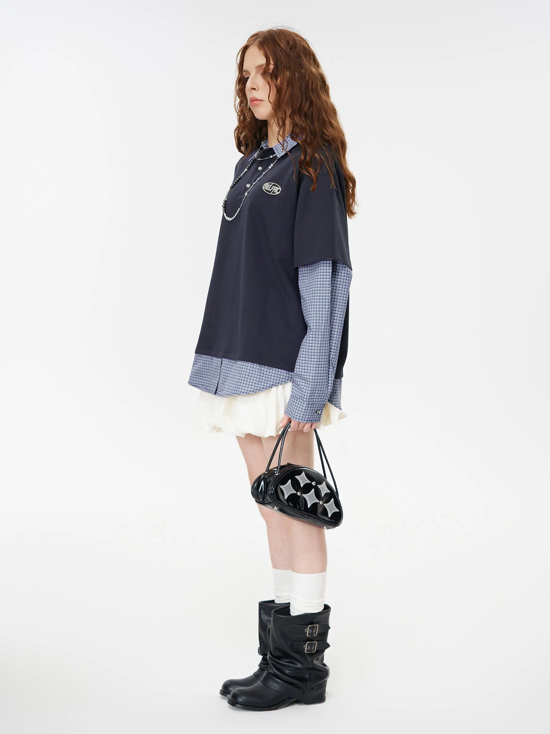 Aelfric Eden Double Layer Polo Long Sleeve Tee