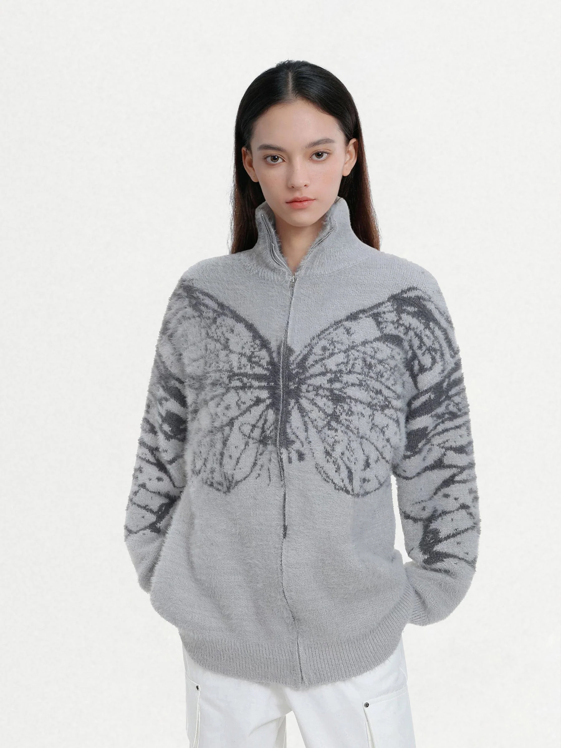 Aelfric Eden Butterfly Jacquard Cardigan