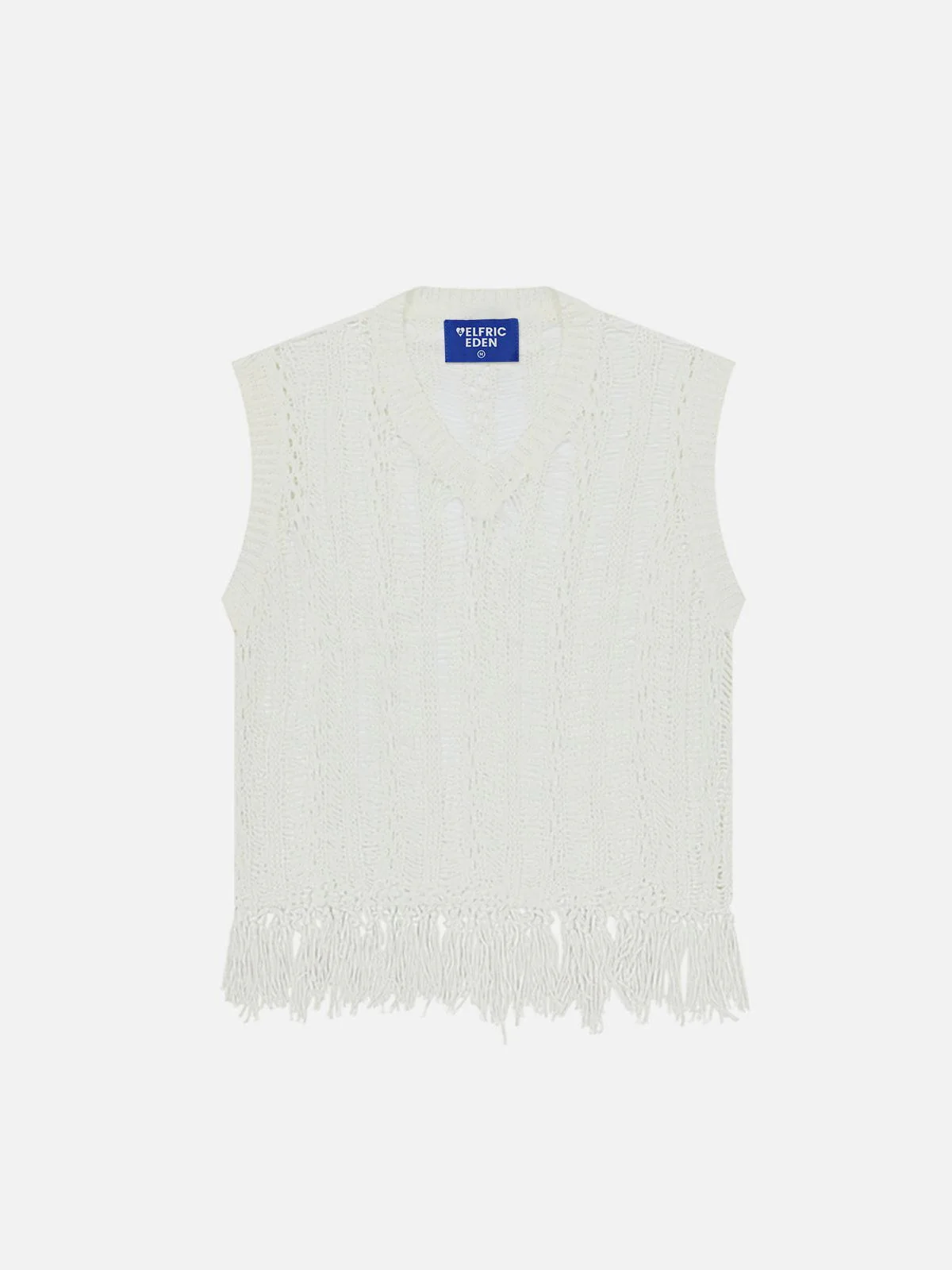 Aelfric Eden Open Knit Tassel Sweater Vest