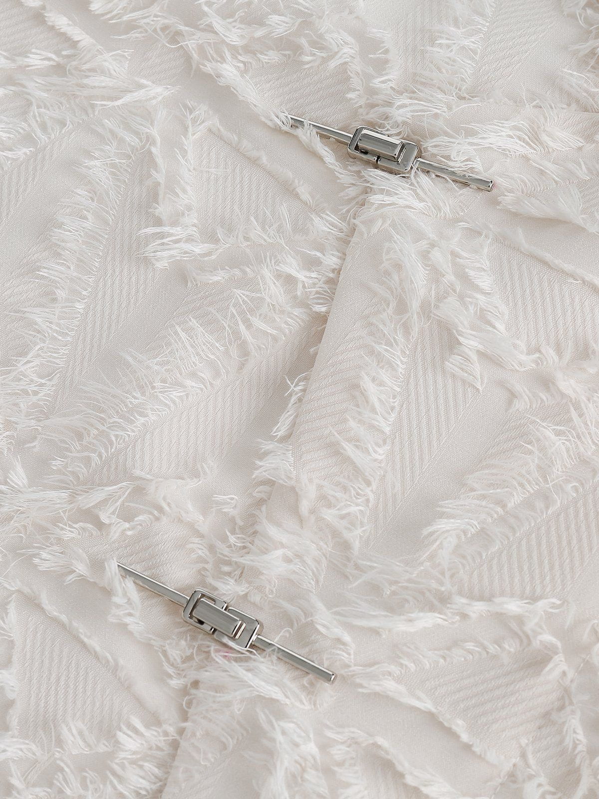 Aelfric Eden Diagonal Placket Tassels Short Sleeve Shirt