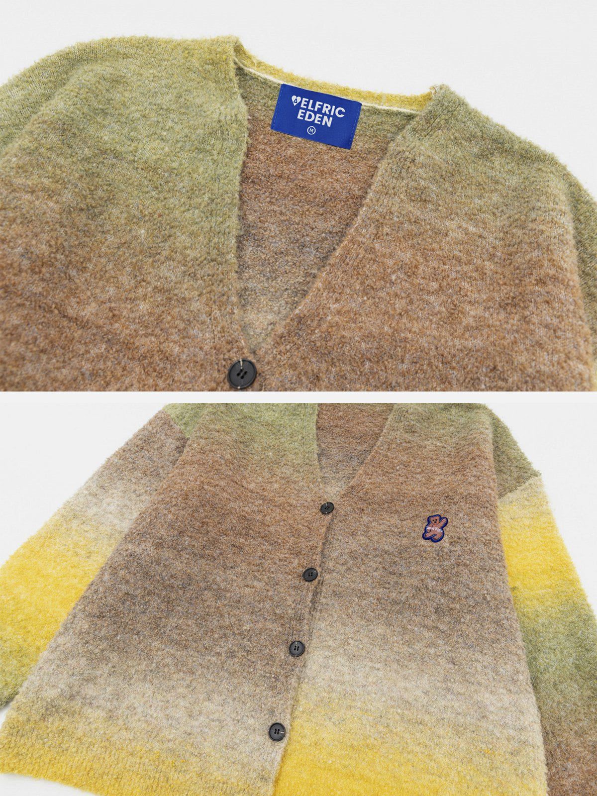 Aelfric Eden Applique Embroidery Gradient Cardigan