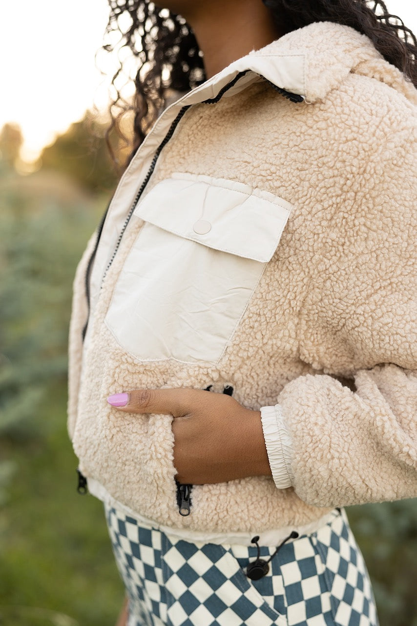 Old School Scene Sherpa Hooded Jacket