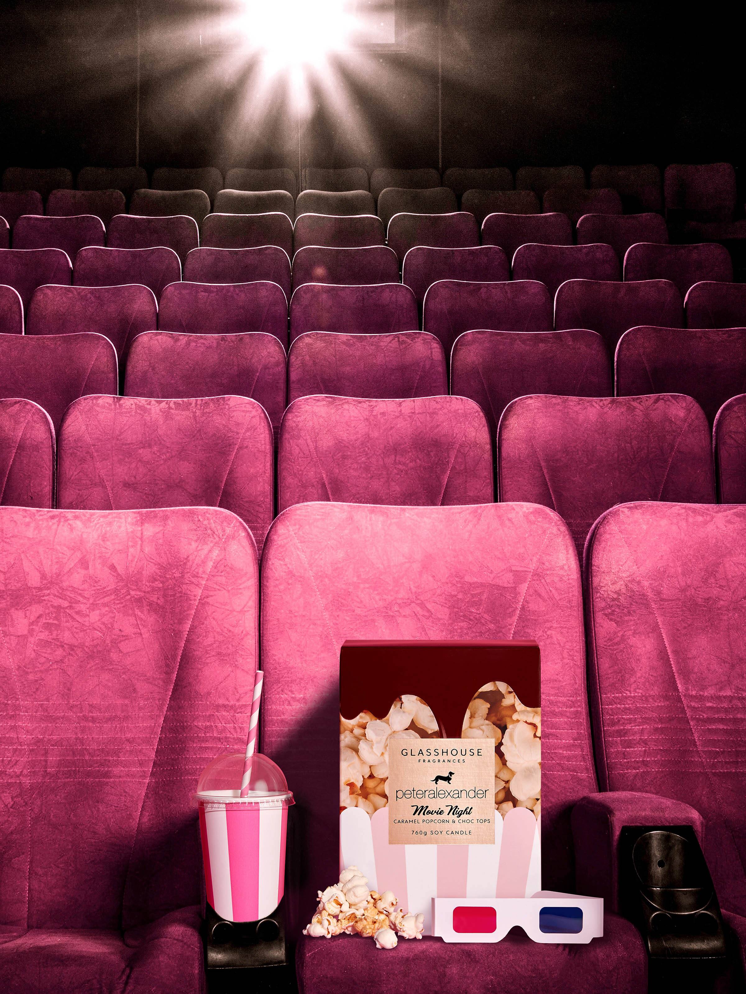 Glasshouse Fragrances Limited Edition Movie Night 760G Candle