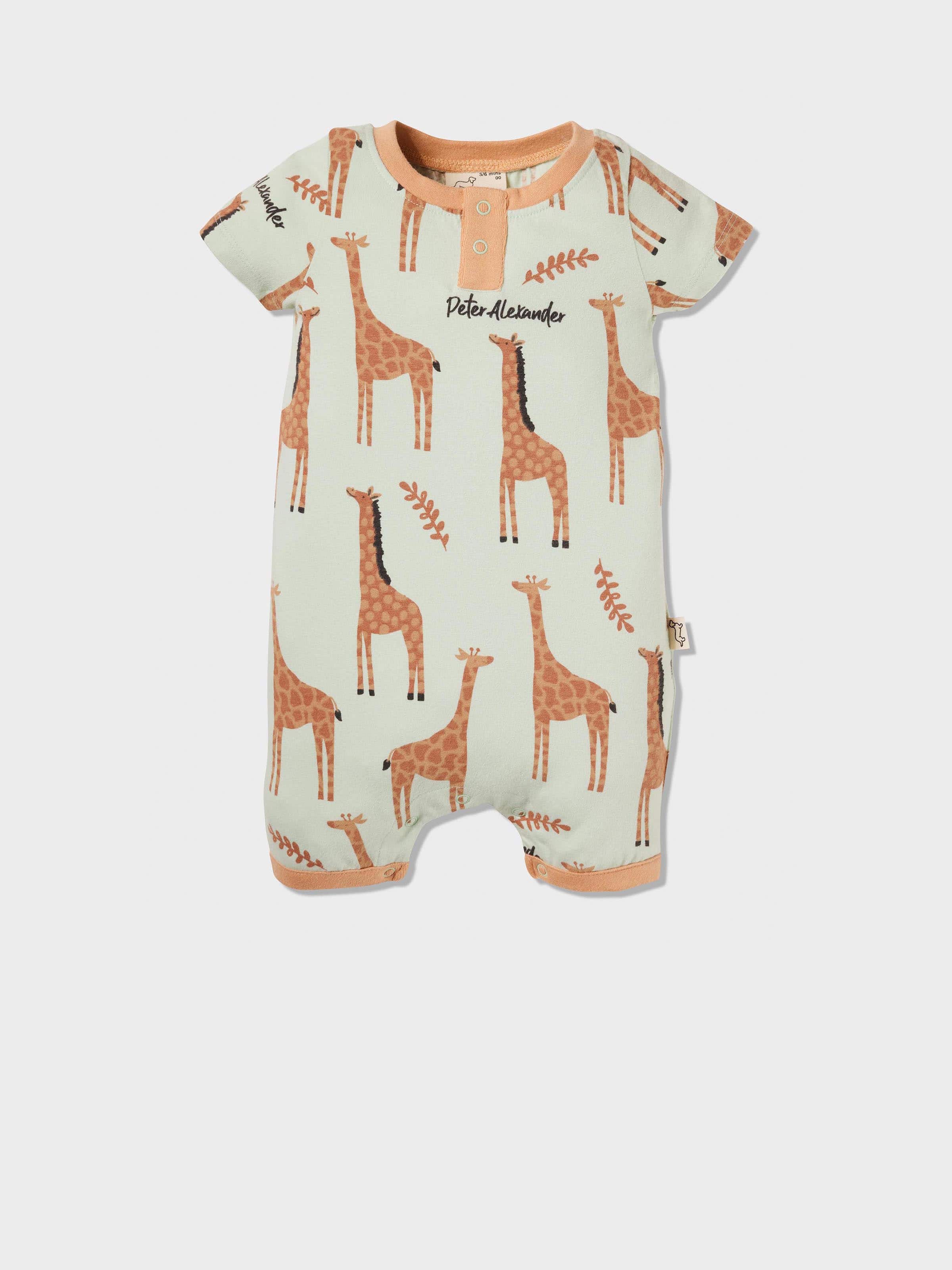 Baby Organic Giraffe Romper