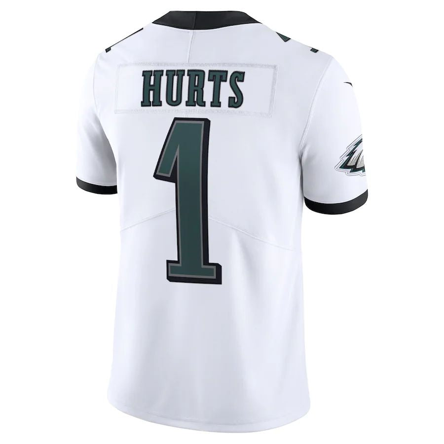 P.Eagles #1 Jalen Hurts White Vapor Limited Jersey Stitched American ...