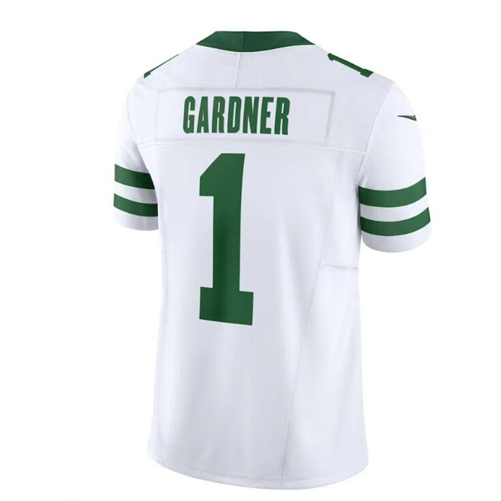 NY.Jets 1 Ahmad Sauce Gardner White Legacy Vapor F.U.S.E. Limited