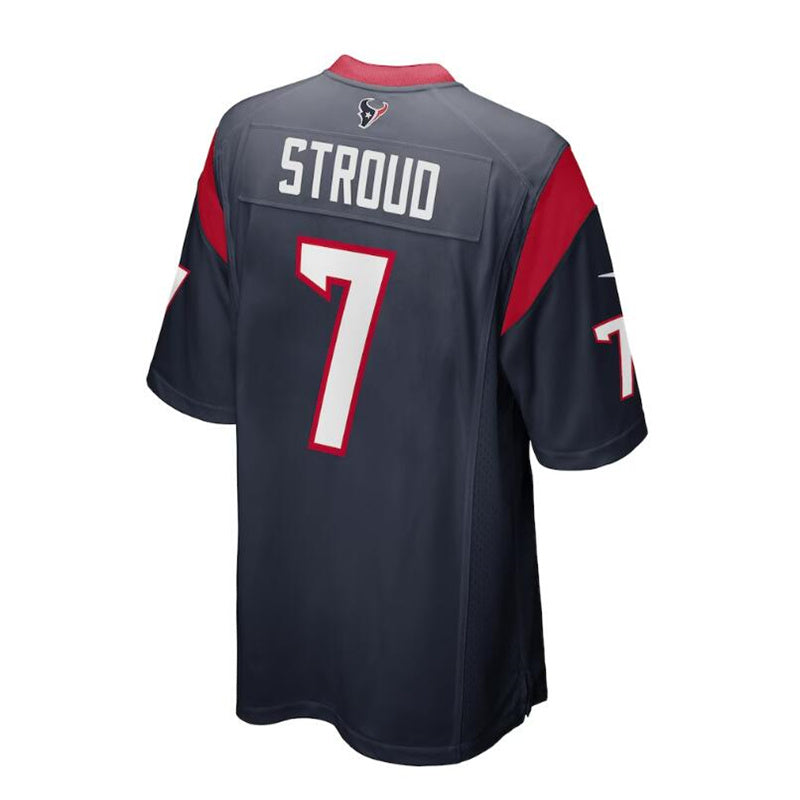 H.Texans 7 CJ Stroud Draft First Round Pick Game Jersey Navy