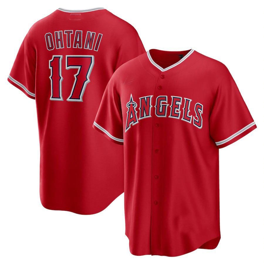 Los Angeles Angels Shohei Ohtani Red Alternate Replica Player Name ...