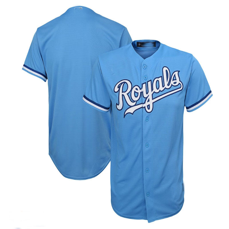 Kansas City Royals Alternate Replica Team Jersey - Light Blue Baseball ...