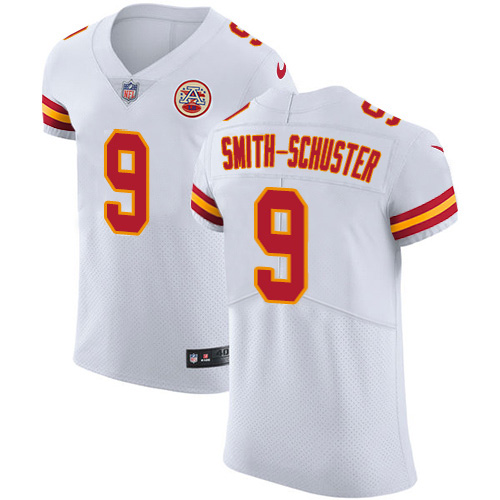 Chiefs #9 JuJu Smith-Schuster White Stitched Vapor Untouchable Elite Jersey