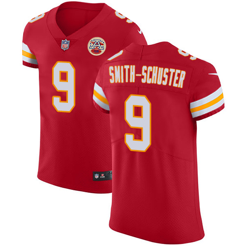 Chiefs #9 JuJu Smith-Schuster Red Team Color Stitched Vapor Untouchable Elite Jersey